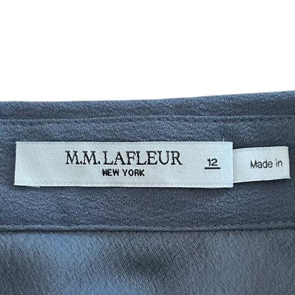 MM.LaFleur Lagarde Shirt Dusty Indigo Size 12 - Picture 6 of 13